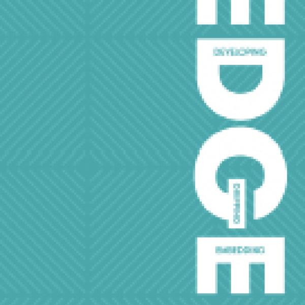 vertical image of the EDGE tool logo: Embryonic, Developing, Gripping, Embedding
