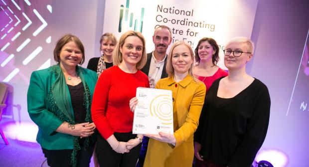 Dundee School of Life Sciences team accept gold engage watermark award