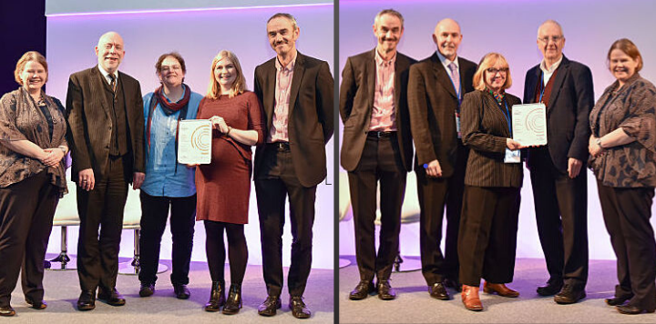 staff from York St John University and Leverhulme Research Centre for Forensic Science accepts 2019 watermark award