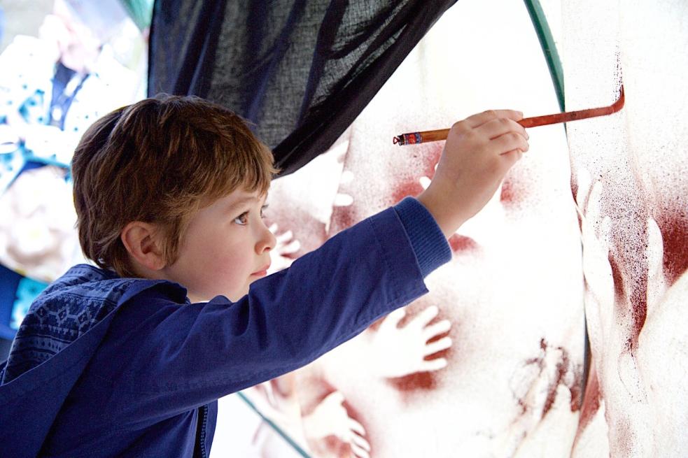 Child painting