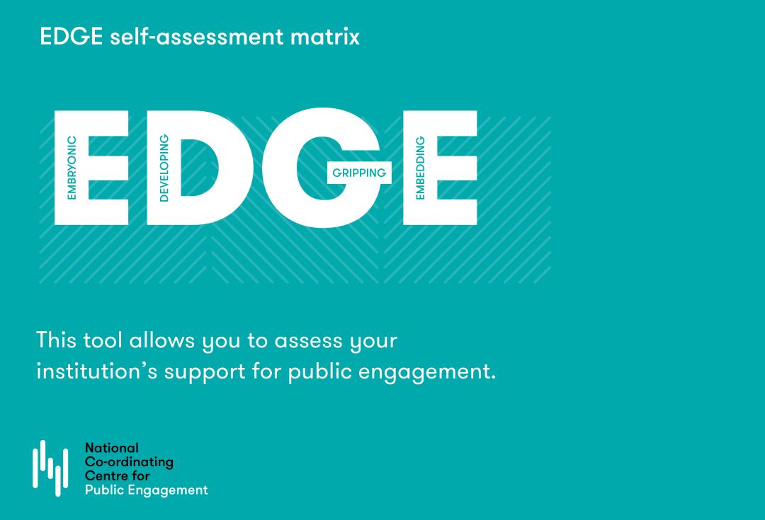 Image of the EDGE tool logo: Embryonic, Developing, Gripping, Embedding