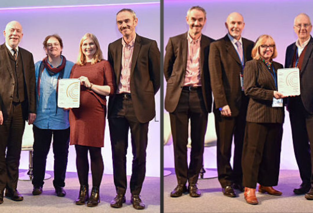 staff from York St John University and Leverhulme Research Centre for Forensic Science accepts 2019 watermark award