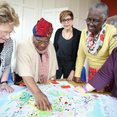 Coproduction: engagement with elderly publics, map