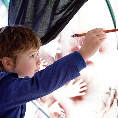 Child painting