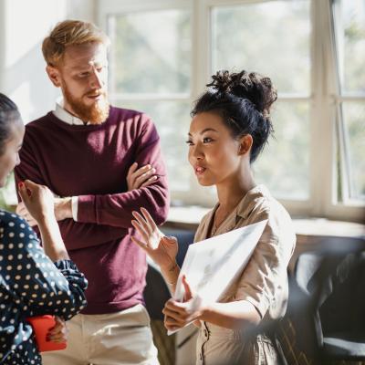 Conversation between PEPs in event space